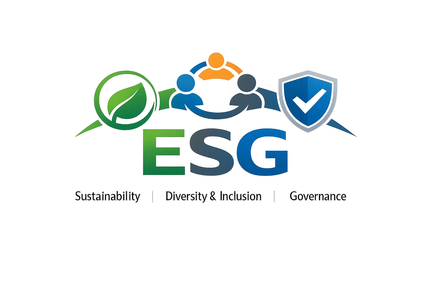 ESG graphic representing the group's three pillars: Sustainability, Diversity & Inclusion, and Governance