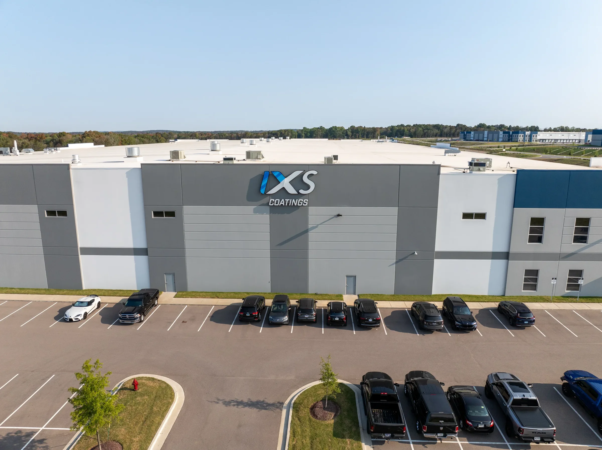 Aerial view of the IXS Coatings facility